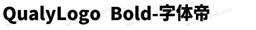 QualyLogo Bold字体转换 QualyLogo Bold字体转换